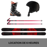 Équipement complet de ski - 6 heures, 0-25 ans