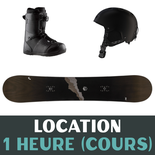 Équipement complet de planche à neige - 1 heure, 0-25 ans