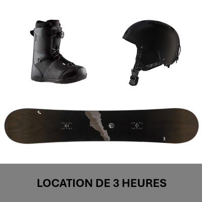 Équipement complet de planche à neige - 3 heures, 55 ans et +