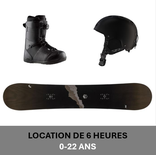 Snowboard Package - 6 hours, Junior 22 and under