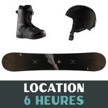 Équipement complet de planche à neige - 6 heures, 0-25 ans