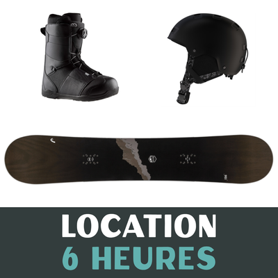 Équipement complet de planche à neige - 6 heures, 0-25 ans