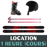 Équipement complet de ski - 1 heure, 0-25 ans